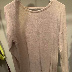 Lace back sweater